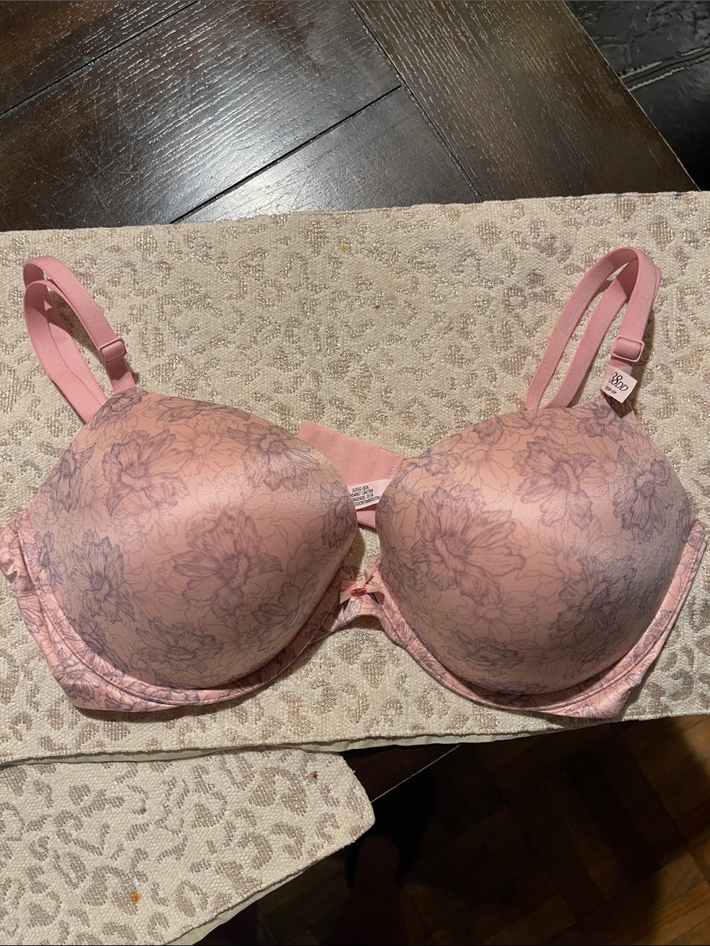 VS Pink Floral Push Up Bra